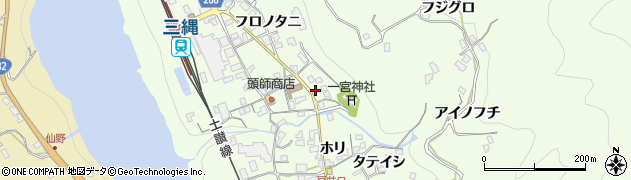 徳島県三好市池田町中西フロノタニ1414周辺の地図