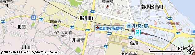 小松島郵便局周辺の地図