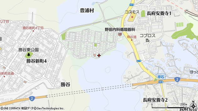 〒752-0961 山口県下関市長府珠の浦町の地図