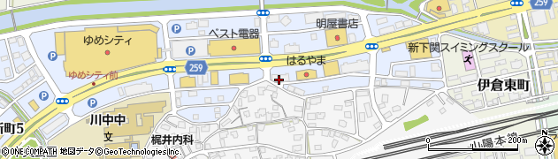 西京銀行豊浦支店周辺の地図