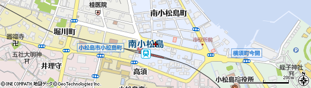 新洗蔵南小松島店周辺の地図