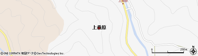 奈良県下北山村（吉野郡）上桑原周辺の地図