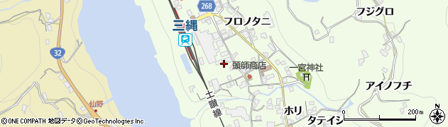 徳島県三好市池田町中西ナガウチ282周辺の地図