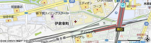 山口県民共済下関リハビリセンター周辺の地図