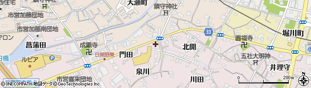 徳島県小松島市小松島町（門田）周辺の地図