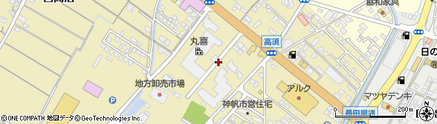 山口県山陽小野田市神帆町周辺の地図