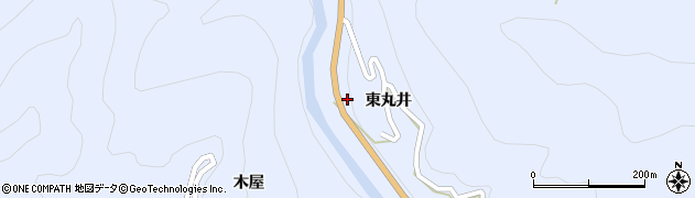 徳島県つるぎ町（美馬郡）貞光（東丸井）周辺の地図