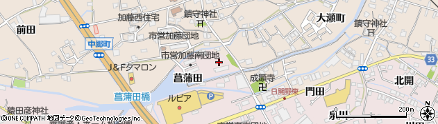 徳島県小松島市小松島町（菖蒲田）周辺の地図