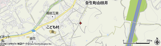 愛媛県四国中央市金生町山田井1003周辺の地図