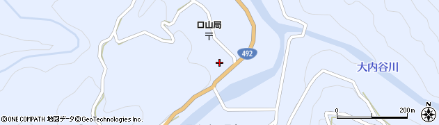 徳島県美馬市穴吹町口山宮内135周辺の地図