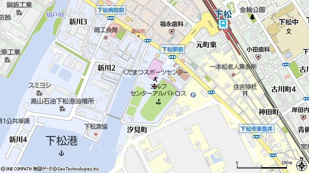 〒744-0008 山口県下松市新川の地図