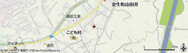 愛媛県四国中央市金生町山田井1028周辺の地図