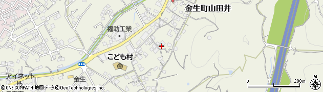 愛媛県四国中央市金生町山田井1019周辺の地図