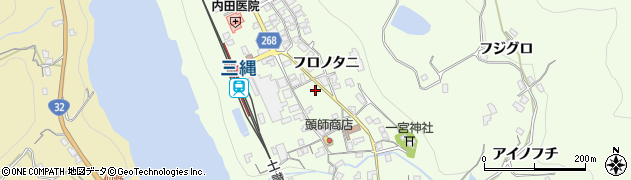 徳島県三好市池田町中西（フロノタニ）周辺の地図