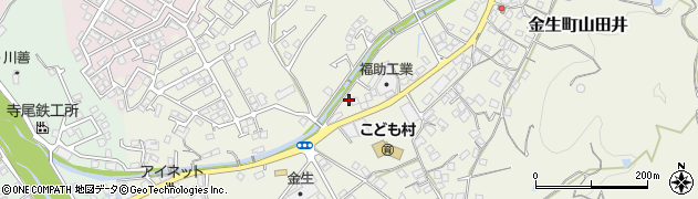 愛媛県四国中央市金生町山田井1057周辺の地図