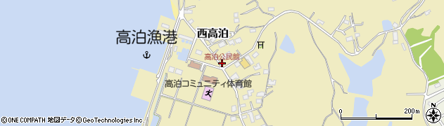 高泊公民館周辺の地図