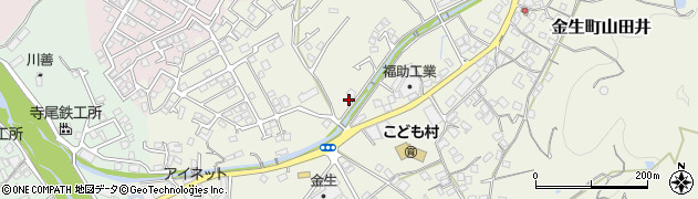 愛媛県四国中央市金生町山田井1114周辺の地図