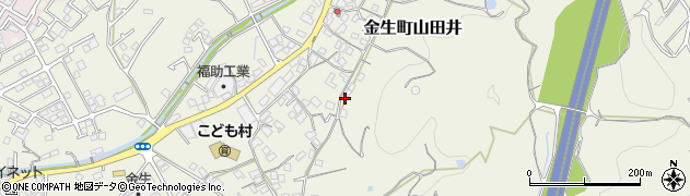 愛媛県四国中央市金生町山田井1001周辺の地図