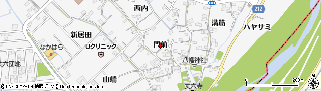 徳島県徳島市丈六町門前周辺の地図