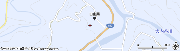 徳島県美馬市穴吹町口山宮内138周辺の地図