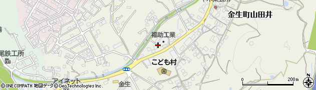 愛媛県四国中央市金生町山田井1059周辺の地図