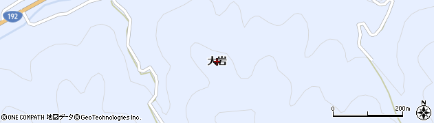 徳島県三好市池田町馬路（大岩）周辺の地図