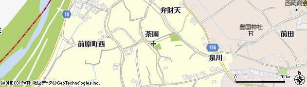 徳島県小松島市前原町茶園周辺の地図