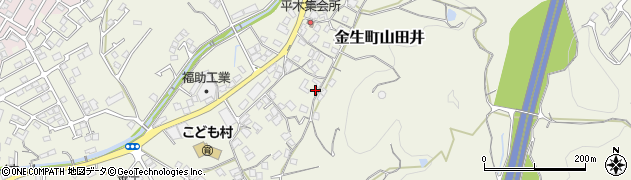 愛媛県四国中央市金生町山田井1011周辺の地図