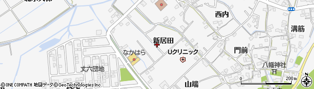 徳島県徳島市丈六町（新居田）周辺の地図
