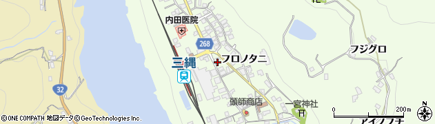 徳島県三好市池田町中西フロノタニ1450周辺の地図