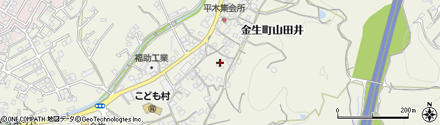 愛媛県四国中央市金生町山田井1010周辺の地図