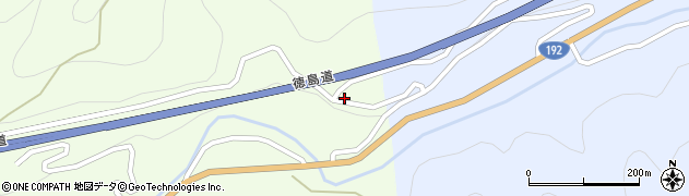 徳島県三好市池田町佐野（馬路境）周辺の地図