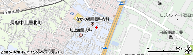 山口県下関市長府前八幡町周辺の地図