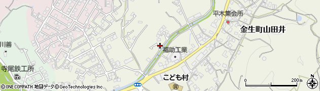 愛媛県四国中央市金生町山田井1063周辺の地図