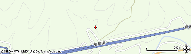 徳島県三好市池田町佐野（和田岡）周辺の地図