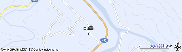 徳島県美馬市穴吹町口山宮内14周辺の地図