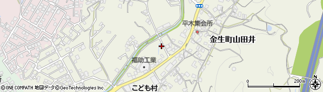 愛媛県四国中央市金生町山田井1047周辺の地図