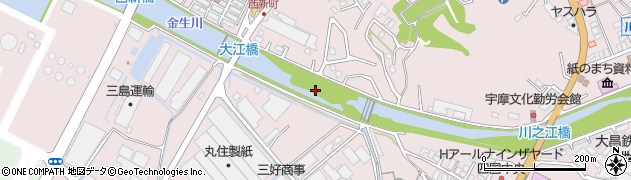 金生川周辺の地図