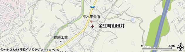 愛媛県四国中央市金生町山田井978周辺の地図