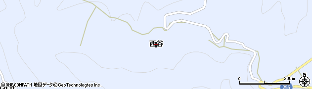 徳島県つるぎ町（美馬郡）貞光（西谷）周辺の地図
