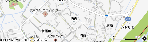 徳島県徳島市丈六町（西内）周辺の地図