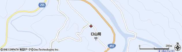 徳島県美馬市穴吹町口山宮内115周辺の地図