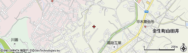 愛媛県四国中央市金生町山田井1093周辺の地図