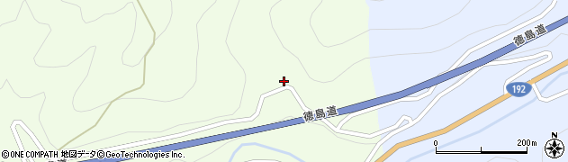 徳島県三好市池田町佐野瀬戸谷周辺の地図