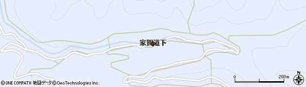 徳島県つるぎ町（美馬郡）貞光（家賀道下）周辺の地図