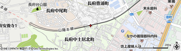 山口県下関市長府豊浦町13周辺の地図
