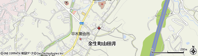 愛媛県四国中央市金生町山田井930周辺の地図