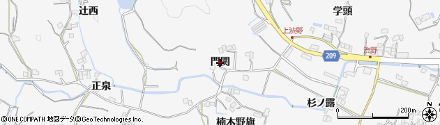 徳島県徳島市渋野町（門関）周辺の地図