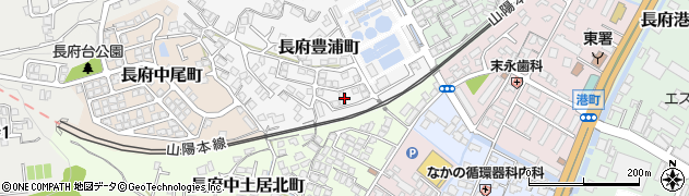 山口県下関市長府豊浦町3周辺の地図