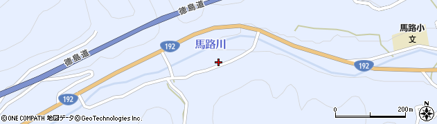 徳島県三好市池田町馬路（鍛治屋）周辺の地図